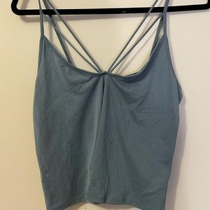 Blue crop top